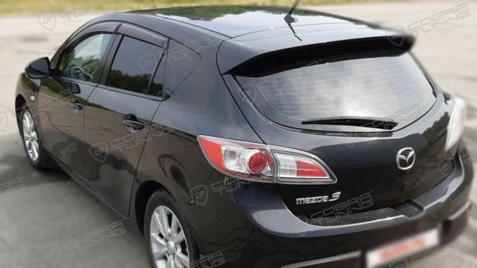 Дефлекторы окон (ветровики) Mazda 3 II (BL) Hb 2009 (Мазда 3) Кобра Тюнинг